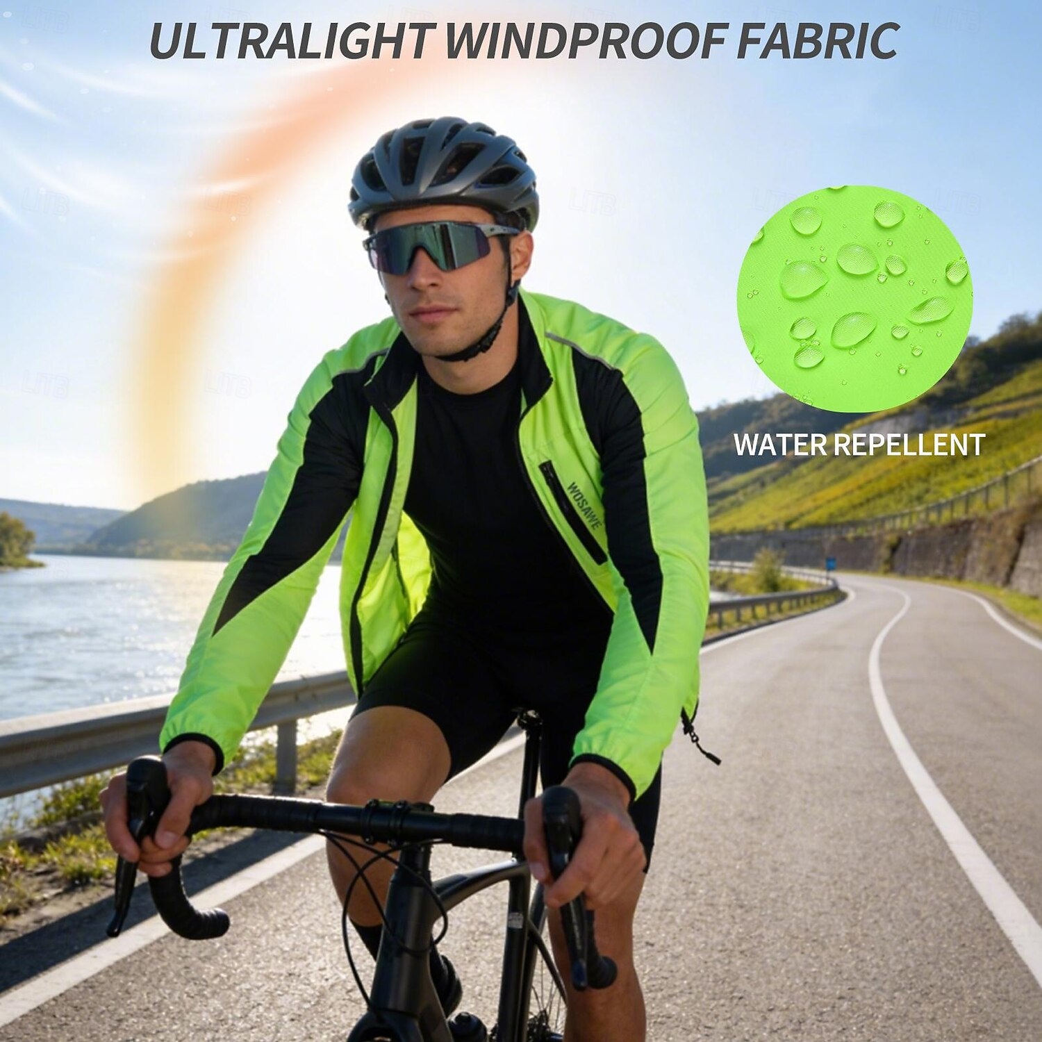WOSAWE Spring and Autumn Unisex Road Bicycle Riding Windbreaker, Casual Windproof and Waterproof Cycling Clothing Top and Outerwear BF224 2026 - $40.99 –P24