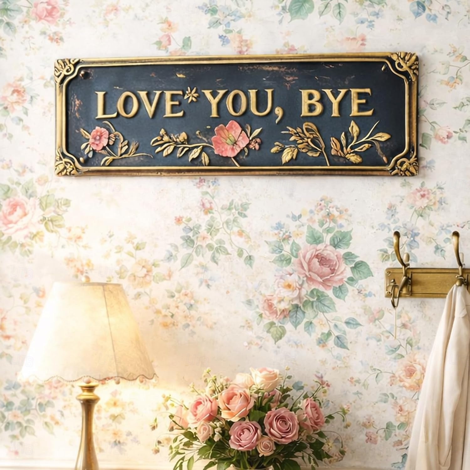 2026年 愛してる、バイバイ - ヴィンテージメタルウォールサイン、愛してるバイバイメタルサイン、レトロなグリーンスタイルのメタルウォールプラーク装飾、廊下 &ドアの装飾、家、キッチン、バー用の農家風の壁アート  コレクション – $16.99 –P9