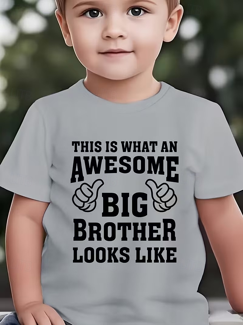 Jongens 3D Grafisch Brief T-shirt Korte mouw 3D-afdrukken Zomer Lente Sport Modieus Streetwear Kinderen 4-12 jaar Strakke ronde hals Casual Dagelijks Buiten Normale pasvorm 2026 - $18.99 –P2