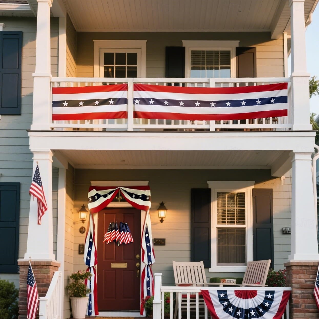 2 pakker 250-årsjubileum av USA flagg banner 4. juli uavhengighetsdag dekorasjon 2026 - $34.99 –P1