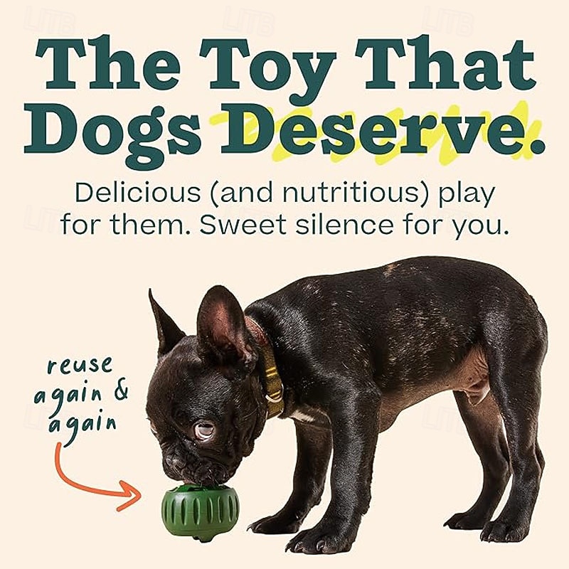Pelota para lamer Pupsicle para perros - premios duraderos - juguete interactivo para perros - juguete de relleno para distraer a tu cachorro - seguro para perros - fácil de limpiar 2026 - $19.99 –P1