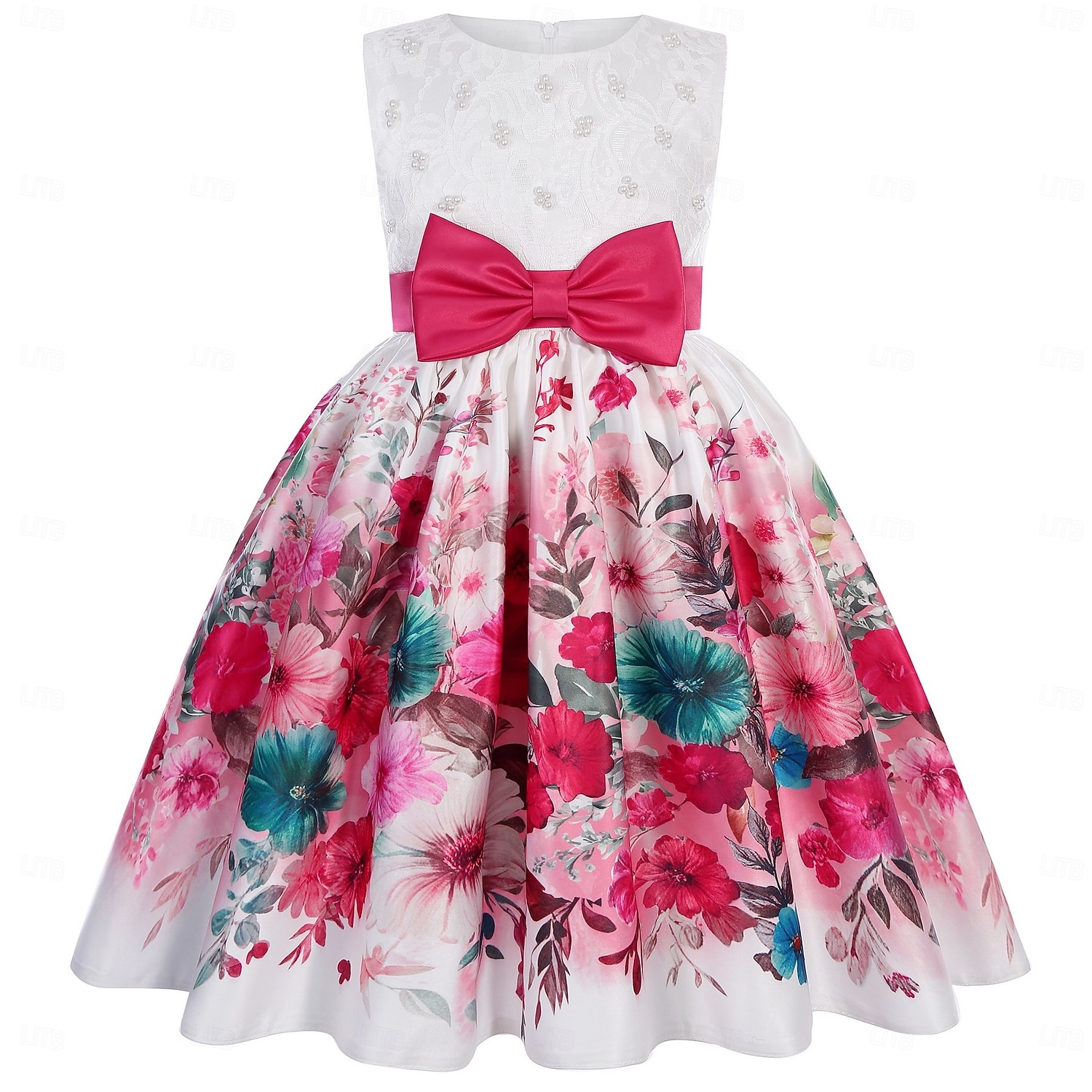 Barn Flickor Festklänning Grafisk Ärmlös Kortärmad Speciellt Tillfälle Prinsessa Polyester Festklänning Sommar Vår Barn Gul Purpur Rosenröd 2026 - $38.99 –P8