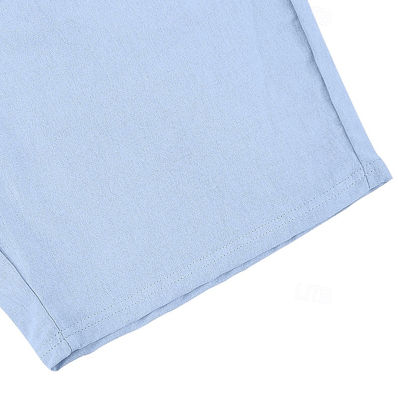 Bărbați Pantaloni Scurți Pantaloni scurți din in Pantaloni scurți de vară Pantaloni scurți de plajă Cordon Talie elastică Simplu Confort Respirabil Lungimea genunchiului Zilnic În aer liber Concediu 2026 - $21.99 –P11