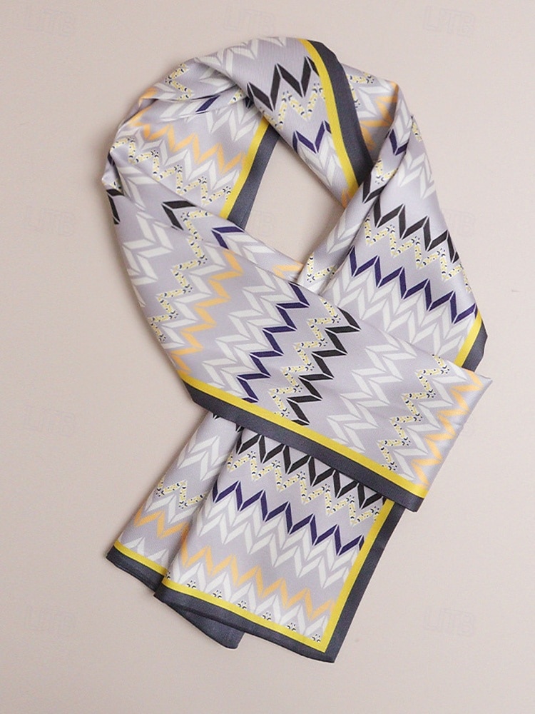 2026年 メンズペイズリープリントスカーフ、マルチカラーパターンのポリエステル軽量ネックスカーフ、男性用のクラシックでエレガントなスタイル、普段着、ビジネスカジュアル、パーティー、季節のスタイリングに最適  コレクション – $9.99 –P10