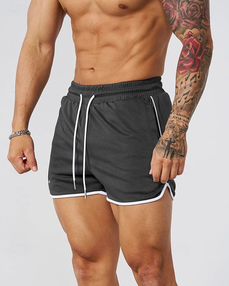 Férfi Kratke hlače za trčanje Sportos rövidnadrág Rövidnadrág benti edzéshez Zsinór Zseb Elasztikus derékpánt Alsók Hétköznapi Szabadtéri Vakáció Nyár Gyors szárítás Könnyű Mekano Edzőterem edzés 2026 - $22.99 –P2