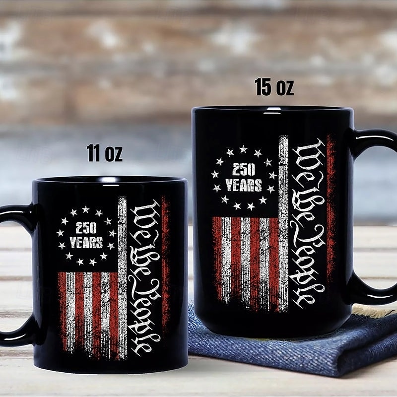 United States 250th Anniversary Mug Patriotic Gift, Semiquincentennial Ceramic Coffee Mug, 1776-2026, Independence Day 4th of July Gift for Men Women, Microwave & Dishwasher Safe 2026 - $16.99 –P4