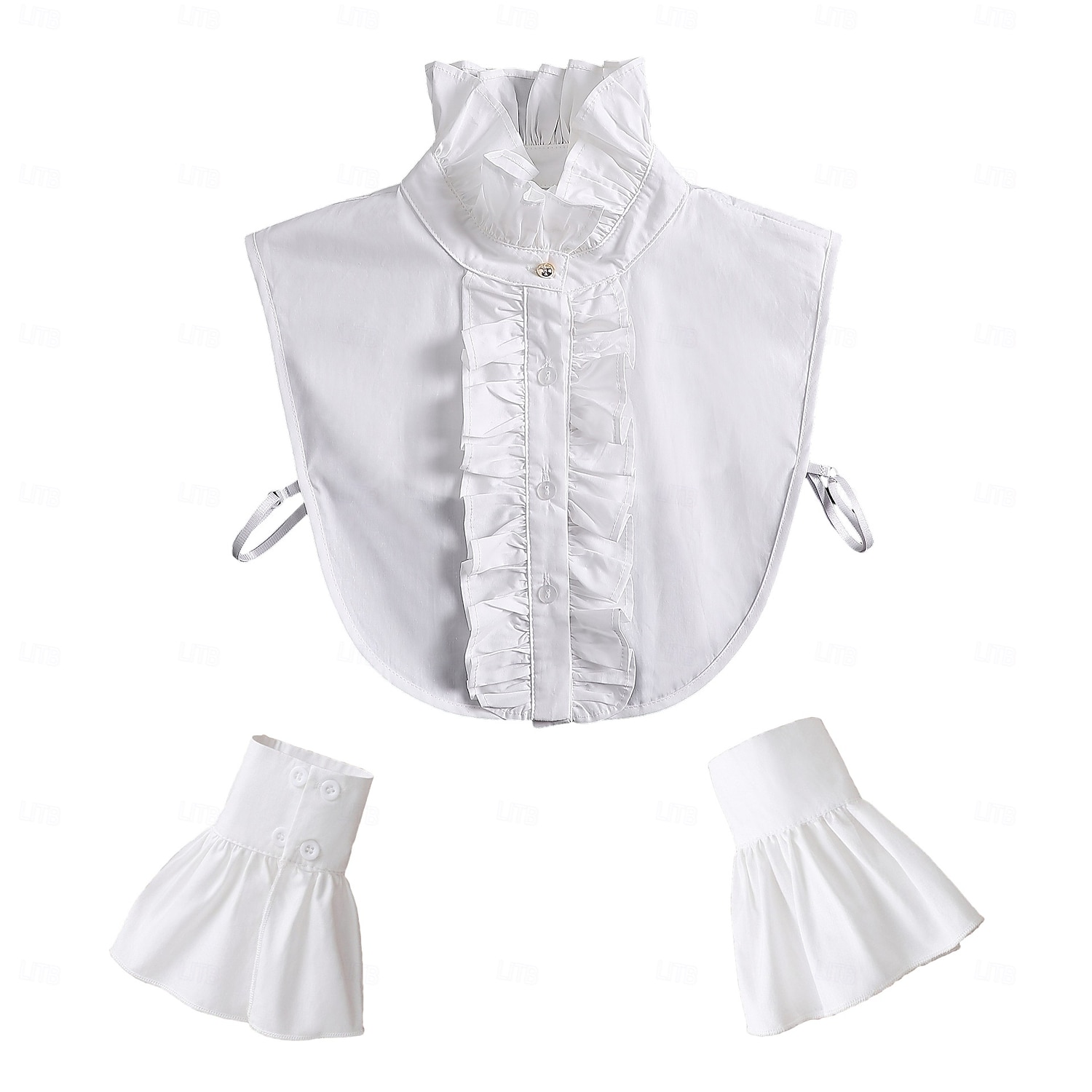 Rokokoo Viktoriaaninen Irrotettava kaulus Prinsessa Lempeä nainen Pitsi Naamiaispuku Naisten Karnevaali Halloween Renessanssin messut Aikuiset Lisää tarvikkeita Kaikki vuodenajat 2026 - $23.99 –P2