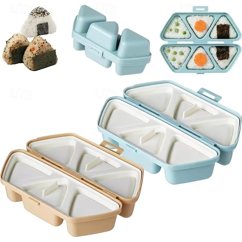 Κιτ παρασκευής σούσι 6 σε 1 για καλούπι onigiri, αντικολλητικές μπάλες ρυζιού για την παρασκευή φυκιών &Μπάλες ρυζιού με κόλιανδρο, ιδανικές για μαγείρεμα στο σπίτι - εργαλεία παρασκευής σούσι 2026 - $9.99 –P1