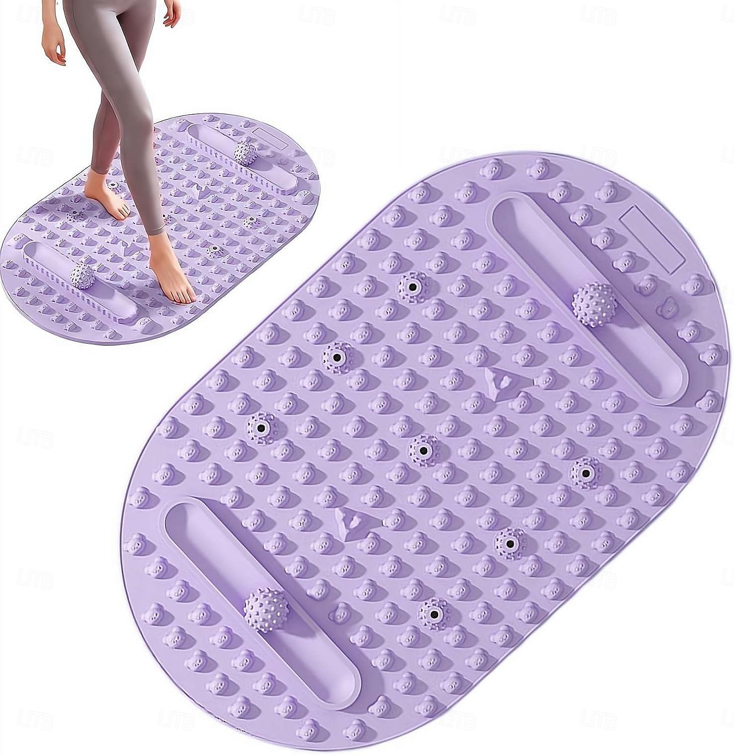 Tapis de massage des pieds en silicone, coussin de relaxation double face, planche de relaxation portable, tapis de massage anti-stress au sol, tapis de massage des pieds extra large avec points de 2026 ? $28.99 –P14