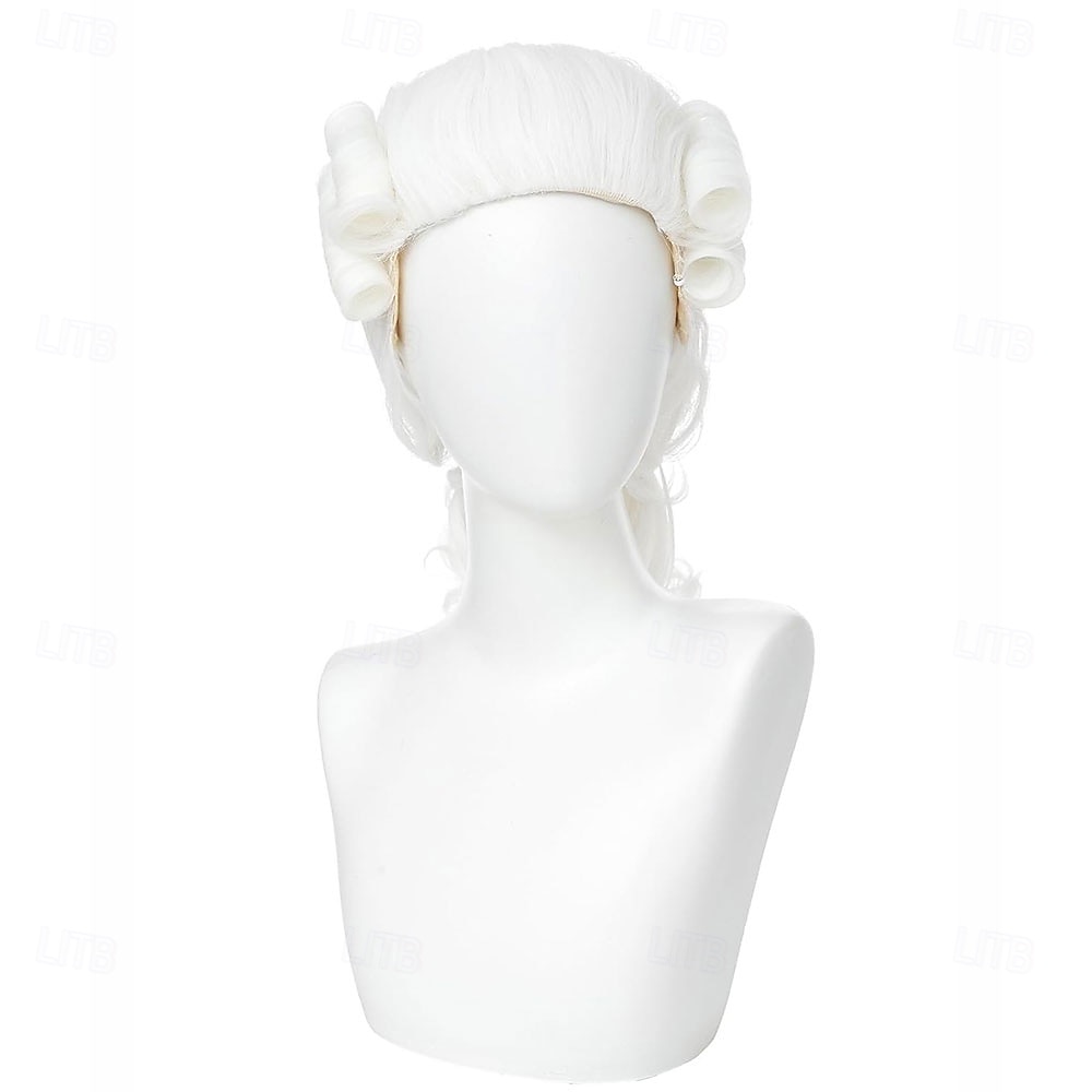 Judge Colonial Wig for Men Women Costume Wig (White) 2026 - $23.99 –P3