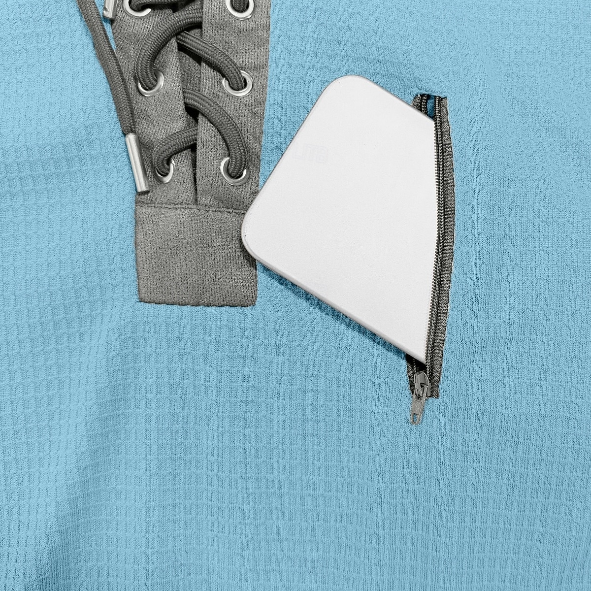 رجالي تي شيرت وافل تي شيرت وافل هينلي قميص كم طويل مع قبعة ربط الحذاء حتى الرقبة الخريف خريف & شتاء لون الصلبة محكم التقليدية / المعتقة هودي رباط فضفاض المنزل الأماكن المفتوحة أزرق فاتح أسود أبيض 2026 - $26.99 –P2