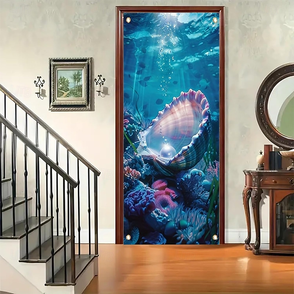 Underwater World Aquarium Door Banner Colorful Ocean Fish Coral Reef Wall Hanging Decoration Home Porch Decor 2026 - $17.99 –P5