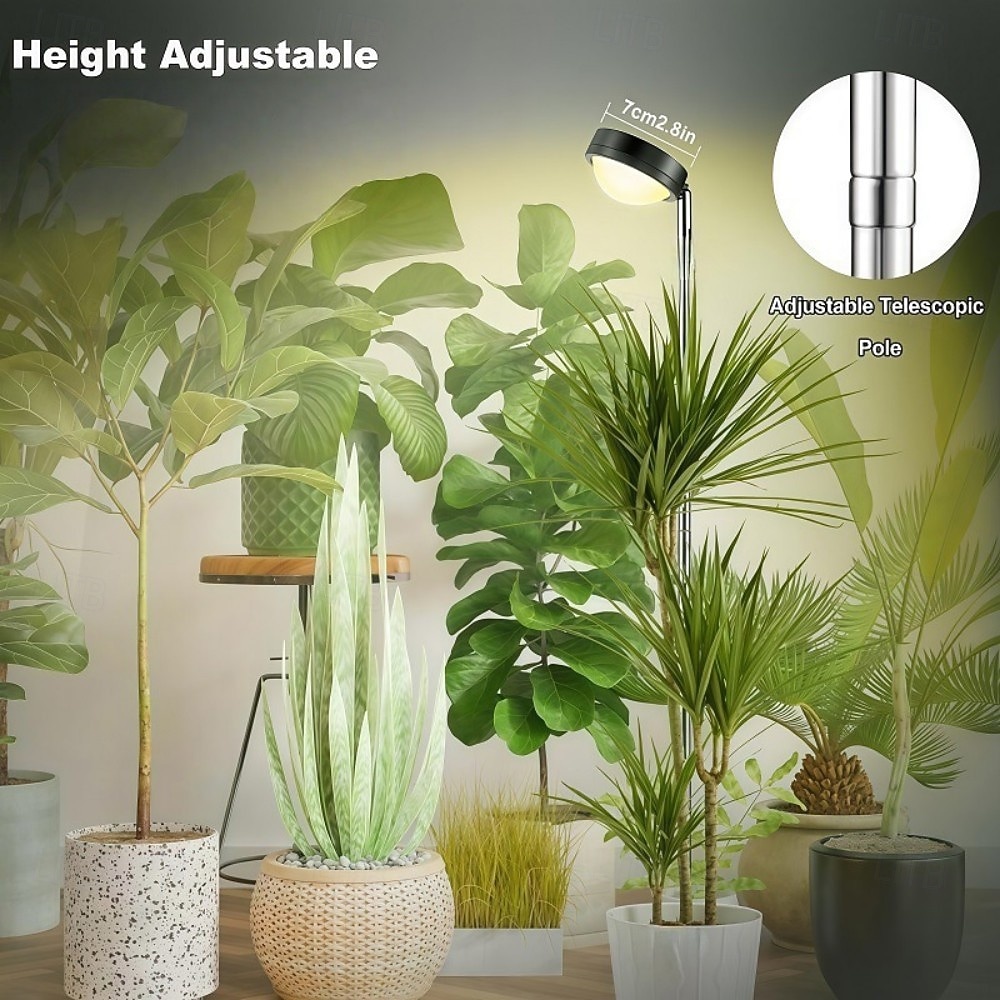 LED Plant Grow Light with Convex Lens, Full Spectrum Sunlight Simulation, Indoor Green Plant & Flower Grow Light, Sunlight for Indoor Plants, LED Supplemental Light for Home Garden 2026 - $19.49 –P2