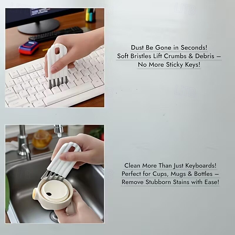 6ks kartáčů na čištění počítačové klávesnice, nástroj na odstraňování prachu pro kancelářské a domácí elektronické příslušenství, cestovní nezbytnost, perfektní vánoční dárek 2026 - $9.99 –P6