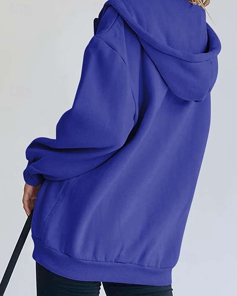 Женская объемная толстовка на молнии с длинными рукавами, повседневная толстовка с капюшоном и карманами для повседневной носки, несколько цветов. 2026 - $21.99 –P12