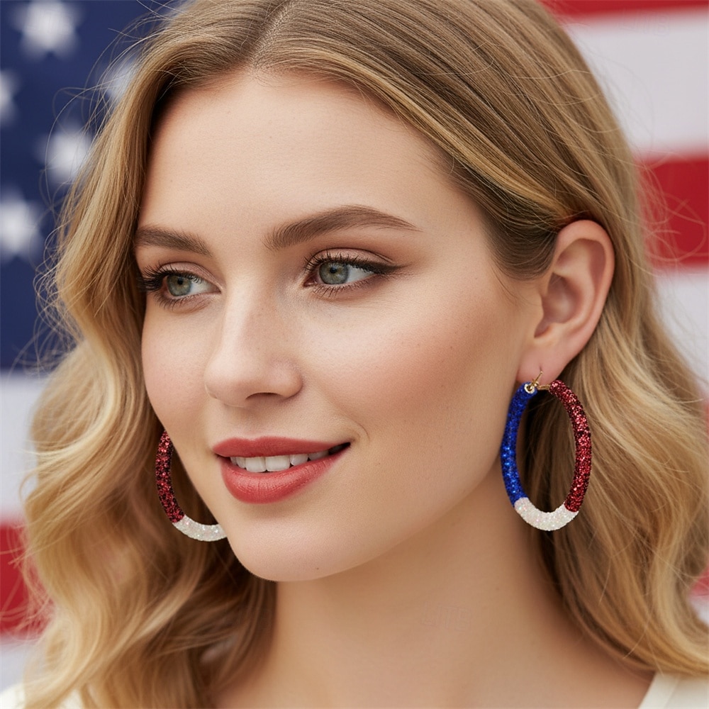 250. rocznica USA Nausznice Cosplay Dla dorosłych Damskie Dzień Niepodległości 4 lipca Impreza Spektakl Wystroić 2026 - $10.99 –P1