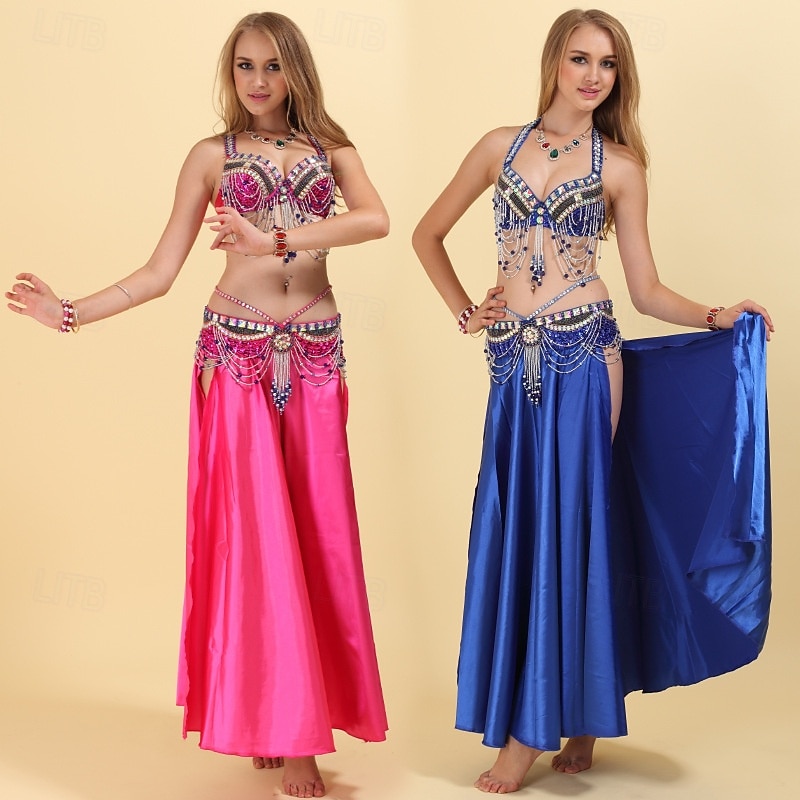 Samba Dancewear Glamorous Beaded Chain Sequin Belly Dance Costumel Performance Costume 2026 - €101.9 –P5