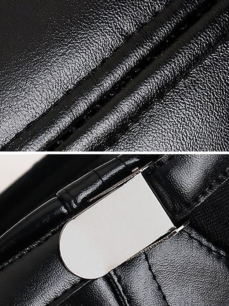 Miesten keinonahkainen lippis, tyylikäs taittuva korvaläpällinen muotoilu, saatavilla useissa väreissä, täydellinen talvi- ja ulkoiluun 2026 - $11.99 –P11