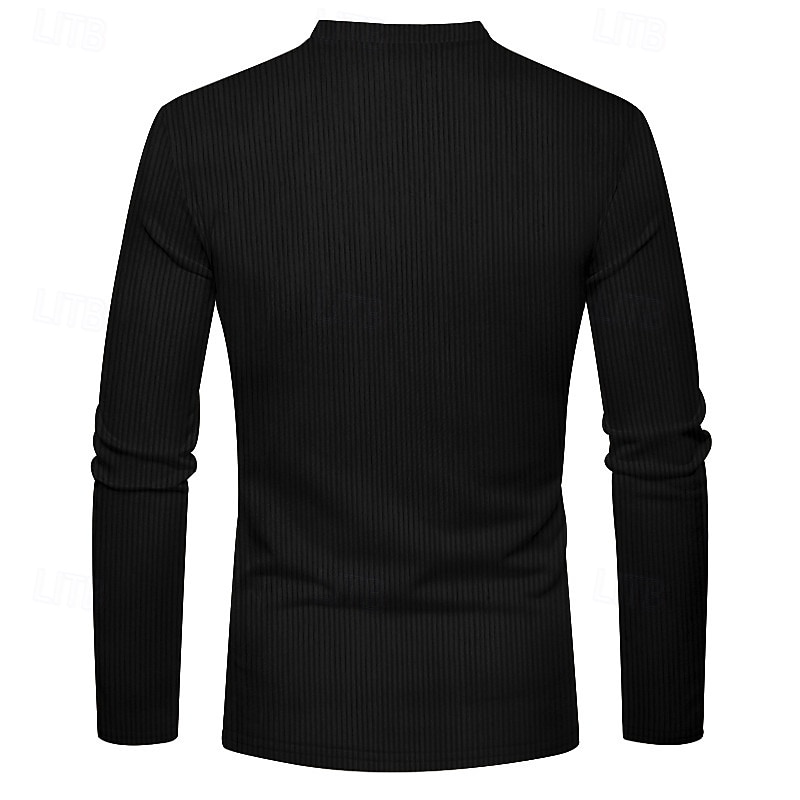 Per uomo Maglietta Manica Lunga Henley Estate Primavera Autunno Semplice Moderno Casual Confortevole Bottoni Base Casuale Casa Streetwear Nero Vino Grigio chiaro Maglietta Top per Uomo del 2026 a $27.99 –P10