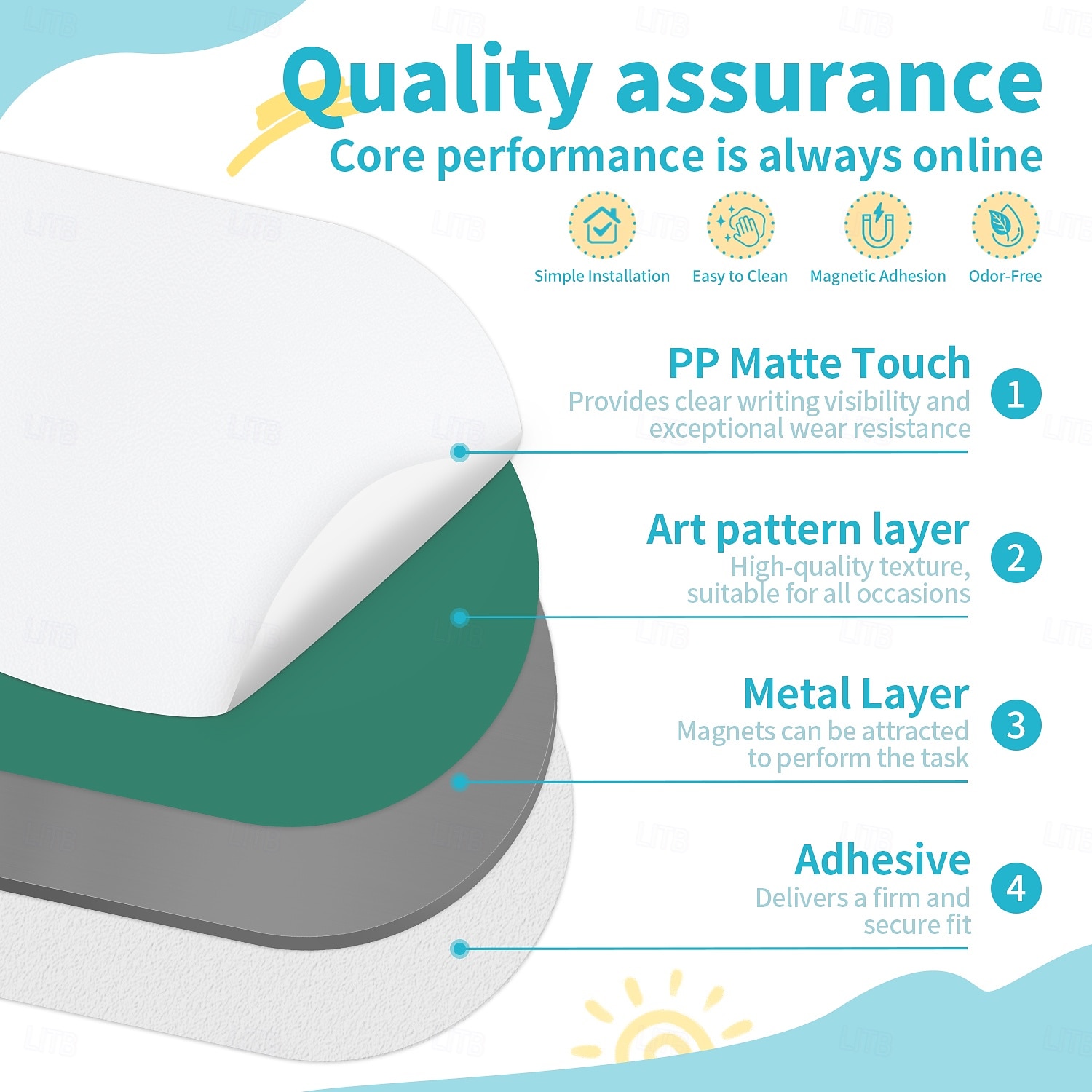 Geométrico Adhesivos de Pared Sala de estudio / Sala de niños y jardín de infantes, Removible / Pre-pegar Vinilo Decoración hogareña Tatuajes de pared 1 PC 2026 - $28.99 –P4