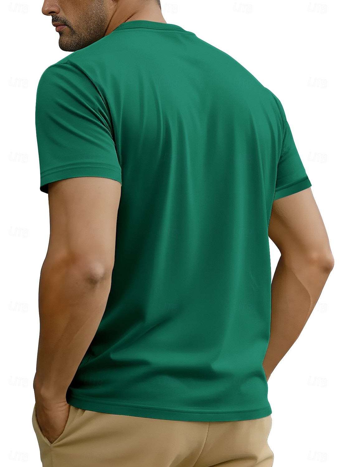 Herre 100 % bomulls-T-skjorte Kort Erme Crew-hals Sommer Vår & Vinter Helfarge عادي Mote Designer Grunnleggende Grunnleggende Ren Avslappet Feriereise Gate Kamel Grå Topp T-skjorte for menn 2026 - $13.49 –P10