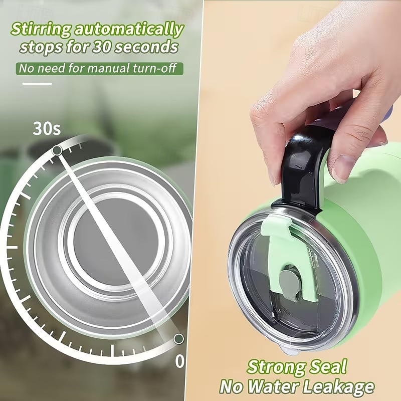 Magnetic Blending Coffee Cup with Straw Lid, 304 Stainless Steel Mixer, 7000 RPM Fast Blending for Smoothies & Coffee, USB-Rechargeable for home/Office/Travel (Hot/Cold Drinks) 2026 - $23.99 –P9