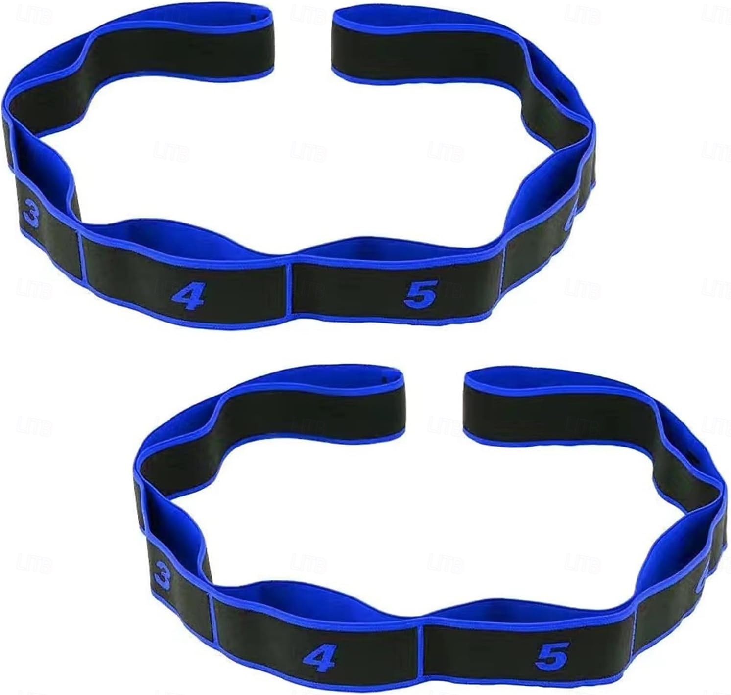 2 stk. treningsmotstandsbånd for tøying og yoga, tallstretchmotstandsbånd med tydelige markeringer, 8-seksjoners elastiske treningsbånd for tøying og forming av hele kroppen 2026 - $16.99 –P17