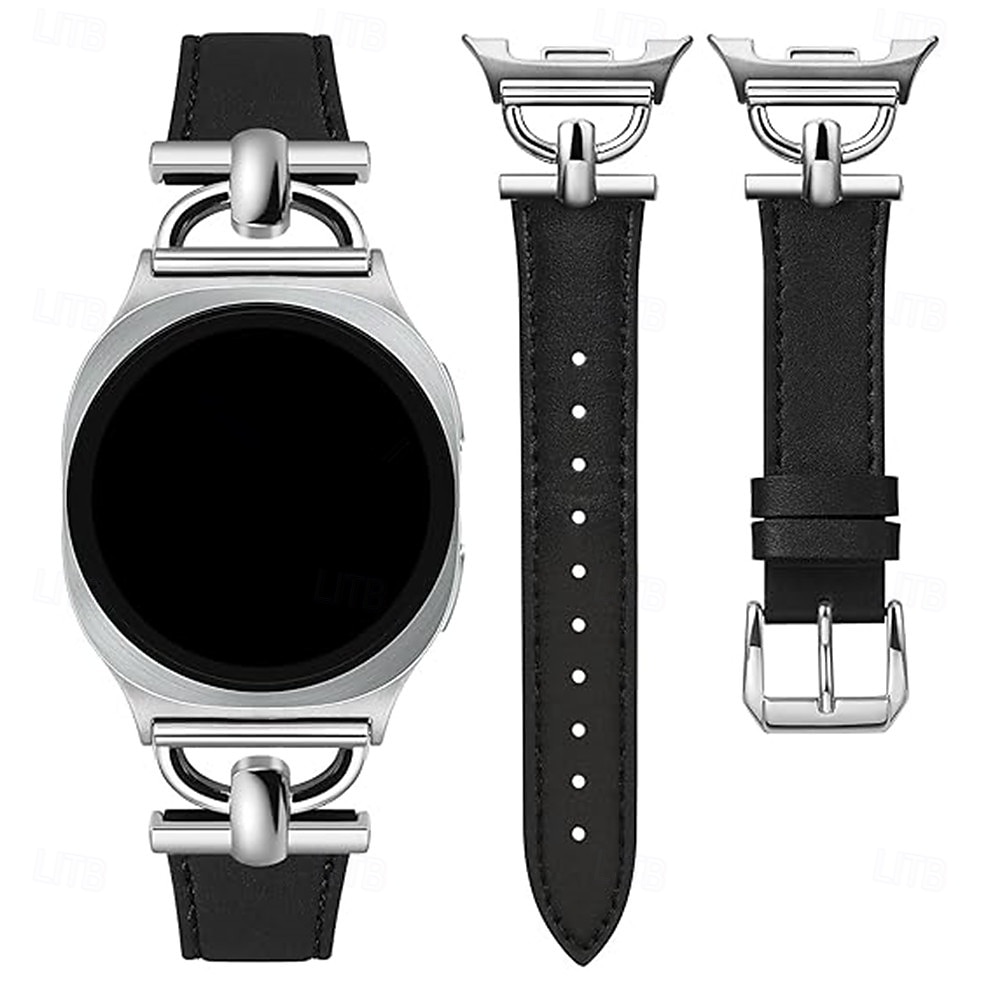 צפו בנד ל Samsung Galaxy שעון 8 40/44 מ"מ שעון 8 קלאסי 46 מ"מ Watch 6 Classic 43/47mm Watch 5 Pro 45mm Watch 4 Classic 42/46mm דמוי עור תַחֲלִיף רצועה מתכוונן רצועת ספורט אבזם מודרני קישור עור צמיד 2026 - $20.99 –P6