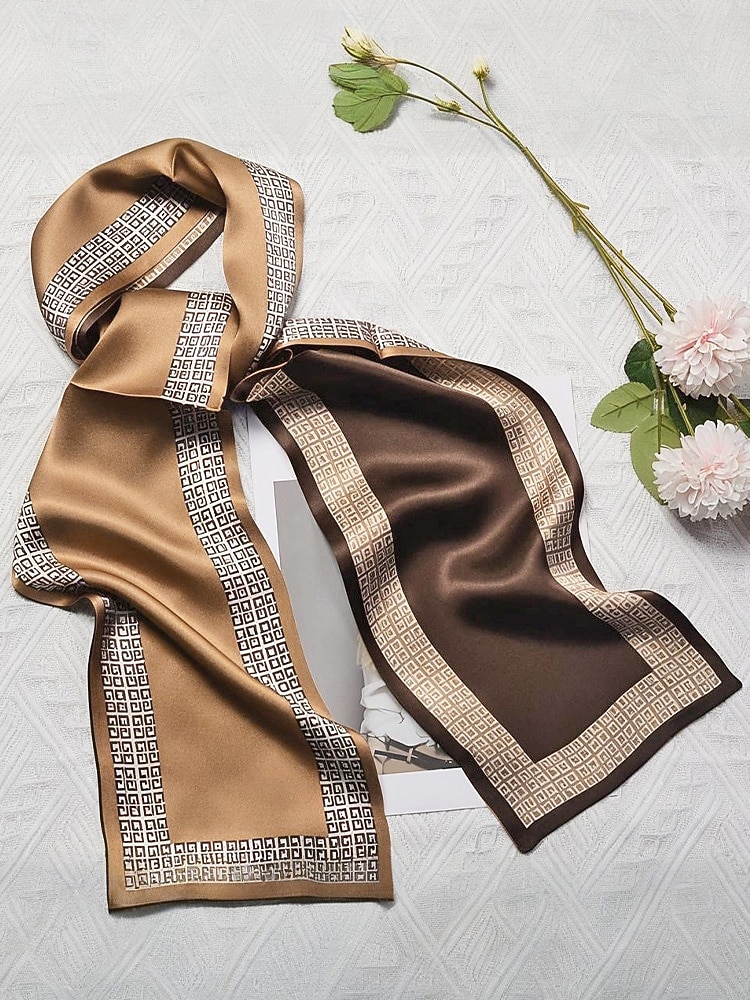 2026年 メンズペイズリープリントスカーフ、マルチカラーパターンのポリエステル軽量ネックスカーフ、男性用のクラシックでエレガントなスタイル、普段着、ビジネスカジュアル、パーティー、季節のスタイリングに最適  コレクション – $9.99 –P4