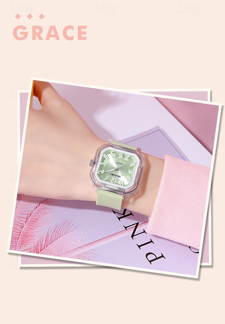 Подарок на День Матери SKMEI Мужские кварцевые часы Креативные минималистские модные повседневные светящиеся водонепроницаемые часы с мировым временем Силиконовые гелевые часы 2026 - $26.99 –P4