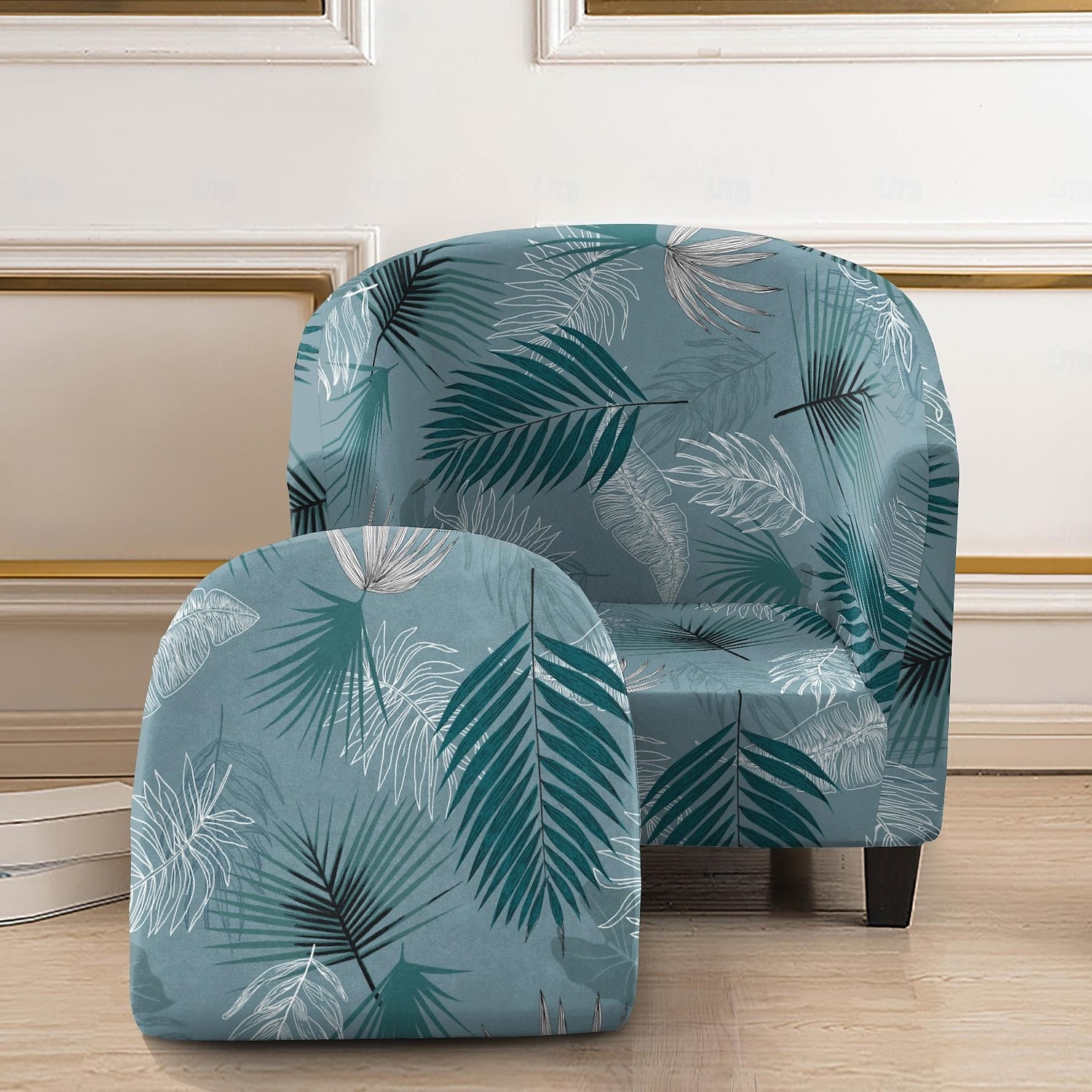 Club Chair Cover Striped Plants Geometric Printed Polyester Slipcover Stretch Armchair Protector for Living Room Home 2026 - $32.99 –P7