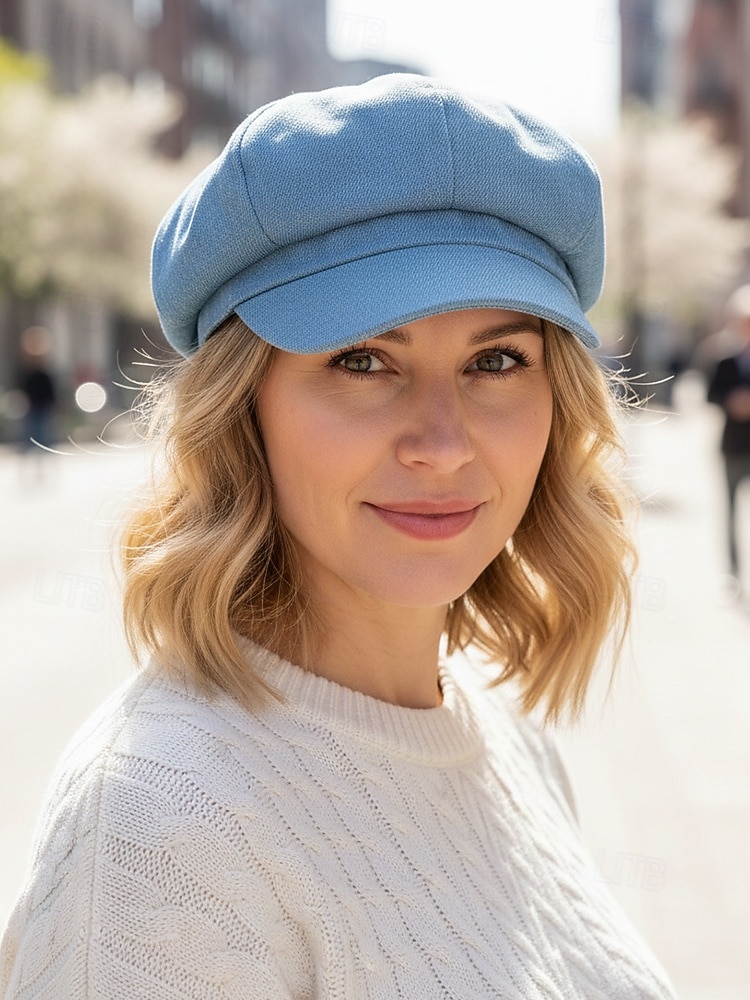 berretto da donna in tessuto denim – vari colori, stile casual, perfetto per l'uso quotidiano e per i viaggi del 2026 a $11.99 –P1