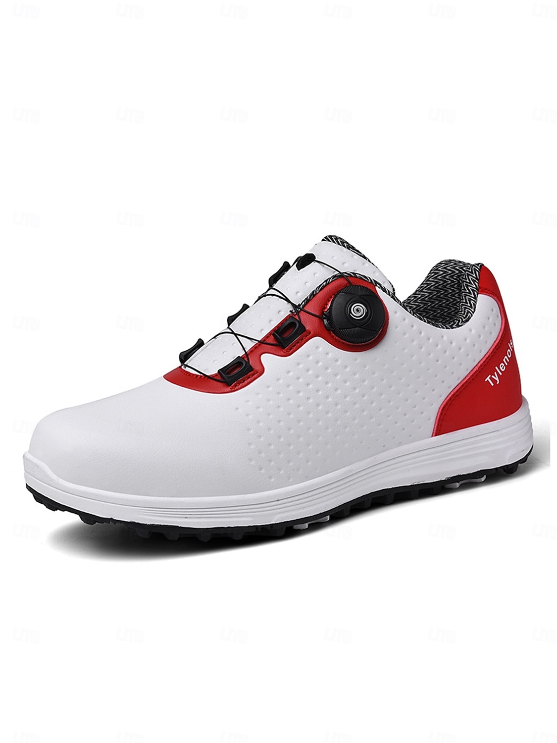 Women's White Red Golf Shoes – Lightweight Breathable Spiked Golf Sneakers for Women, Stable Cushioning for Golf Course, Training, Walking & Daily Wear 2026 - $64.99 –P1