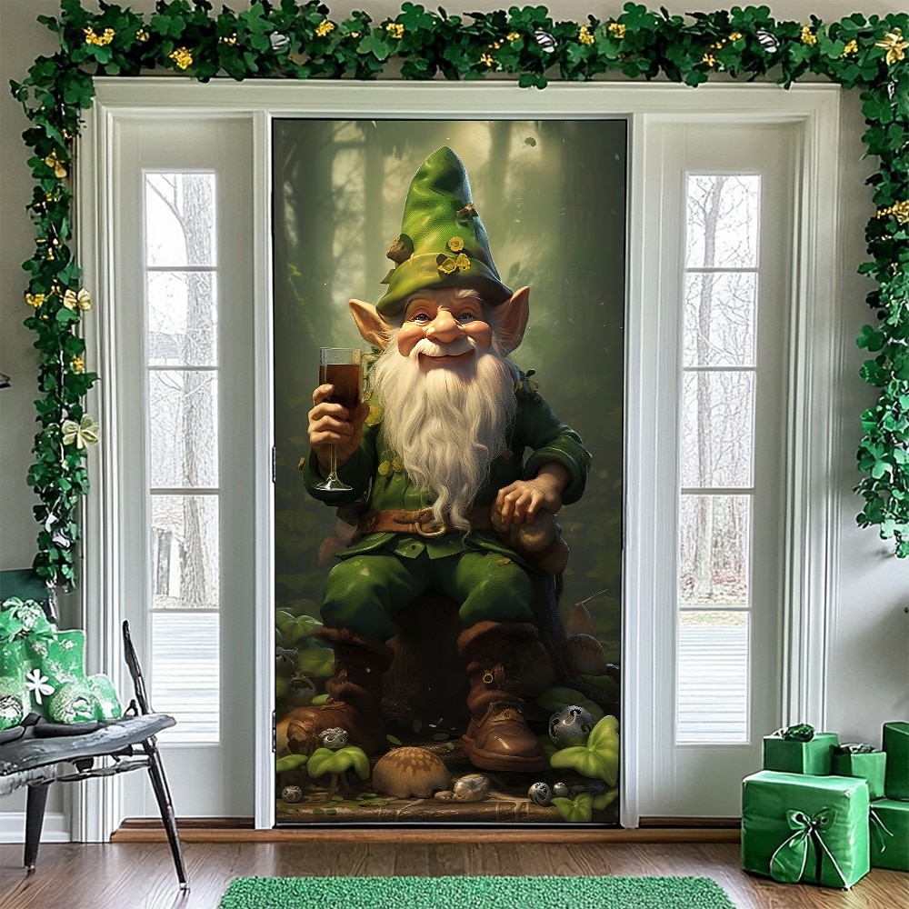 St. Patrick's Day Posters Door Cover Outdoor Banners Green Hat Shamrock Cute 3D Party Dorm Teens Room College Dorm Guys Man Cave Frat Bedroom Shooting Backgrounds Home Decor 2026 - $19.99 –P10