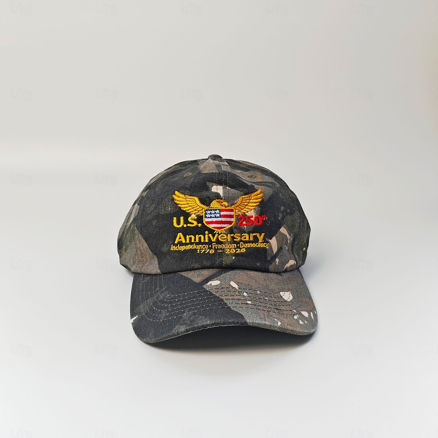 Baseballmütze Tarnung Amerikanische Flagge Retro Vintage Erbe Patriotisch 1776–2026 für Unisex Erwachsene 3D-Druck  für Unabhängigkeitstag / 4. Juli 4. Juli Outdoor Alltagstauglich 2026 - $20.99 –P6