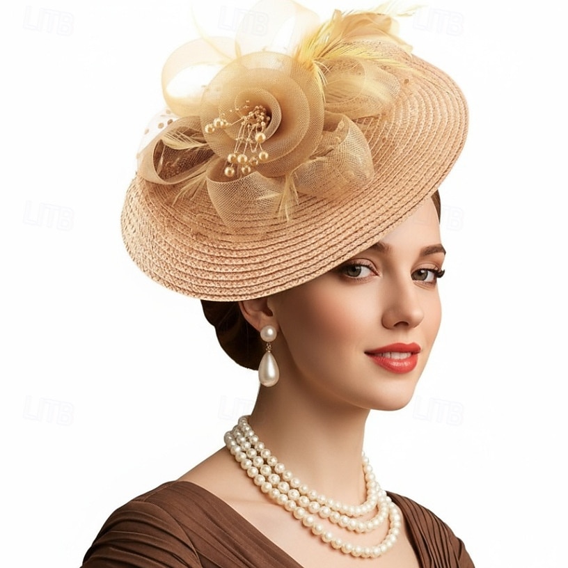 Derby Fascinator Hat Fascinator Gentlewoman Fancy Dress Women's Masquerade Ascot Horse Racing Festival Adults' Headpiece All Seasons 2026 - $19.99 –P5