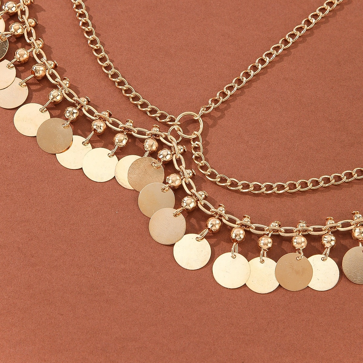 Karnevál 2026 Rio Karnevál Samba Kiegészítők Bohém Stílus Arany Érmés Homlokkép Szettl Előadás Jelmez 2026 - $6.99 –P2