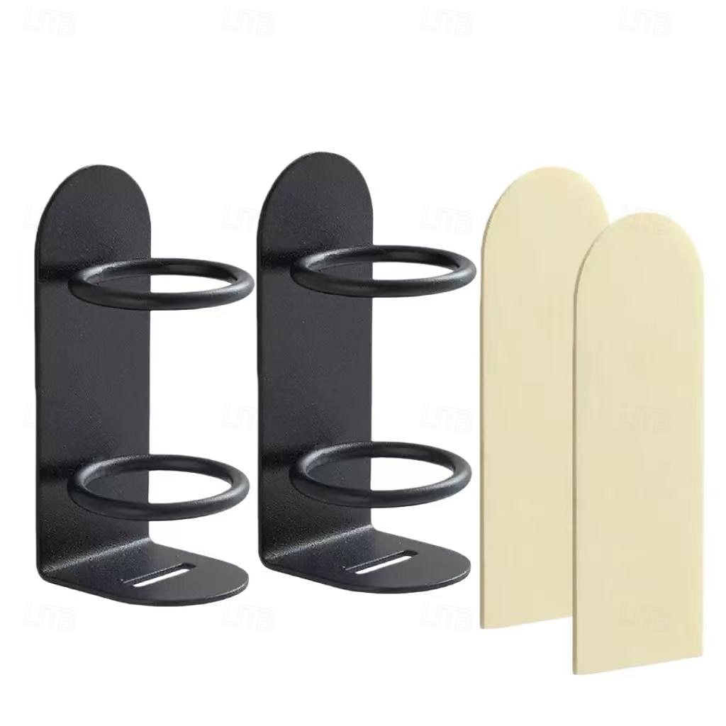 Conjunto de 2 porta-escovas de dentes de parede, organizador de chuveiro sem furos com espaço para lâmina de barbear, design ergonômico durável, acessório de banheiro que economiza espaço para casa e de 2026 por $16.49 –P9