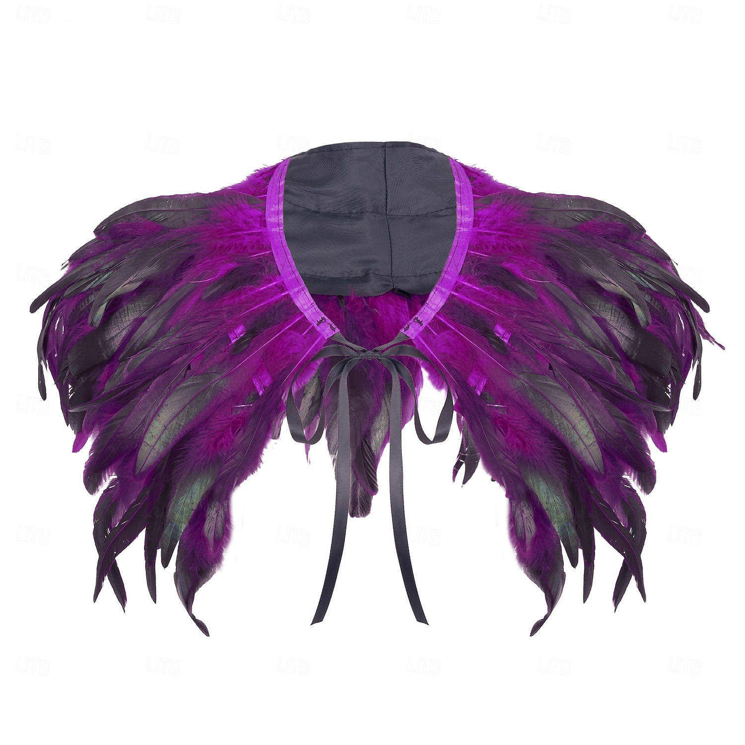 Acessórios de Carnaval 2026 Rio Carnival Samba Xale de Plumas Vermelhas para Mulheres com Laço de Fita Brasil Fantasia de Performance Festival de 2026 por $19.99 –P6