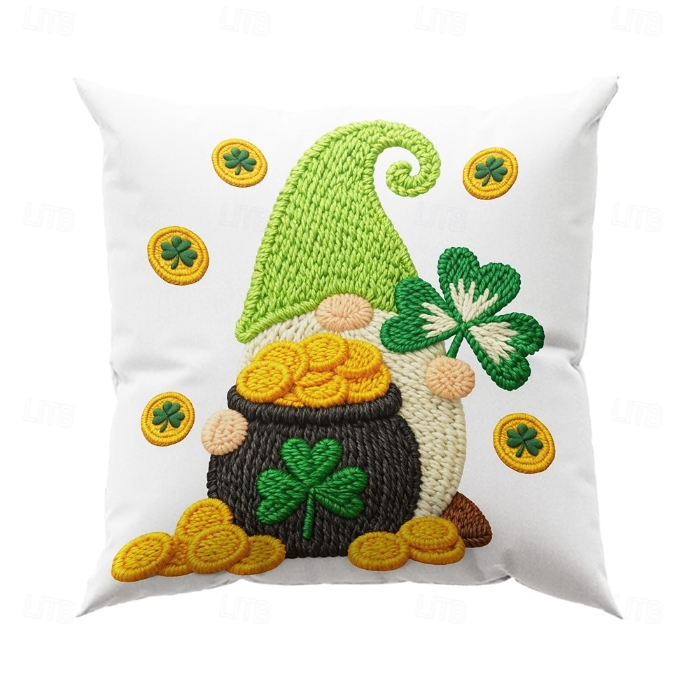 1 kpl Sametti Tyynynpäälinen, Painettu Yksinkertainen Vapaa-aika Neliö Vetoketju perinteinen Klassikko 2026 - $7.99 –P6