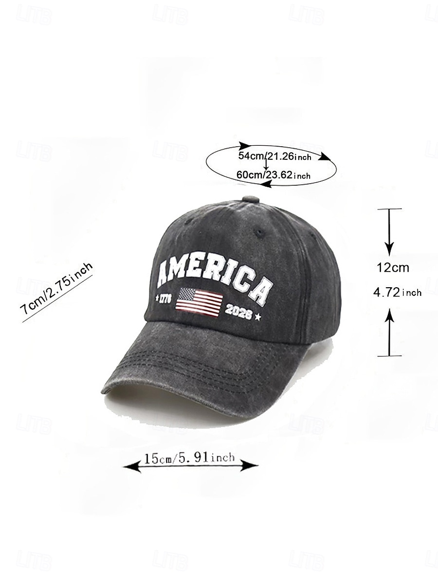 Dames Hoed Hoed ter ere van het 250-jarig jubileum van de Verenigde Staten Baseballpet Zonnehoed Grafische pet Zonbescherming Winddicht Ademend Dagelijks Buiten Weekend Afdrukken Brief 2026 - $8.49 –P7