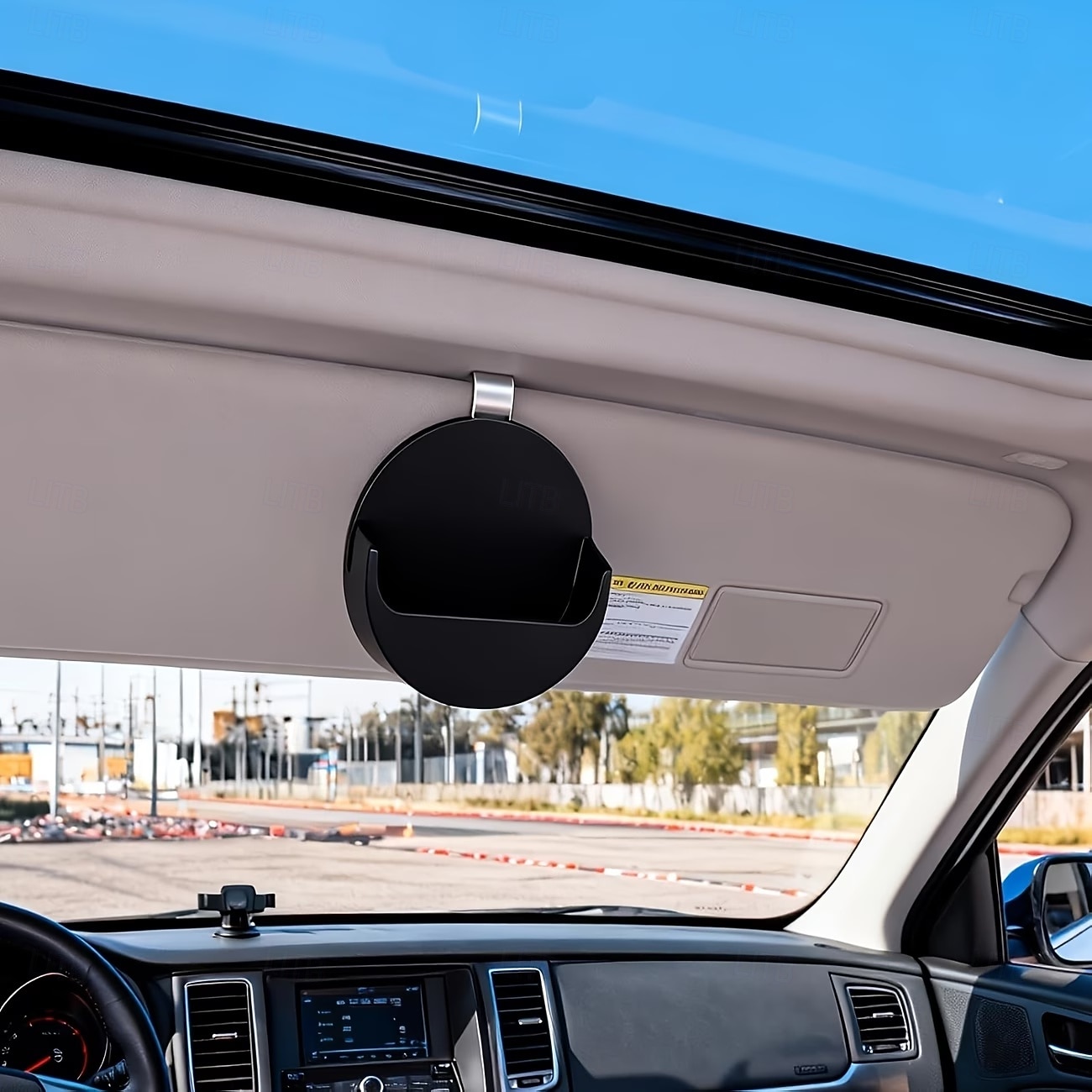 Suporte para lata de tabaco de mascar para quebra-sol de carro, suporte para mascar de carro, suporte para quebra-sol de carro, acessório interno automotivo que economiza espaço, clipe de de 2026 por $27.99 –P5