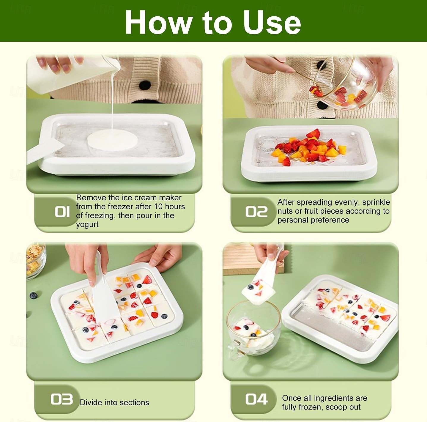 Rolled Ice Cream Maker, At-Home Rolled Ice Cream Machine with Instant Freeze Tray & 2 Scrapers, DIY Fun Family Activity Instant Ice Cream Maker for Yogurt, Sorbet 2026 - $6.99 –P9