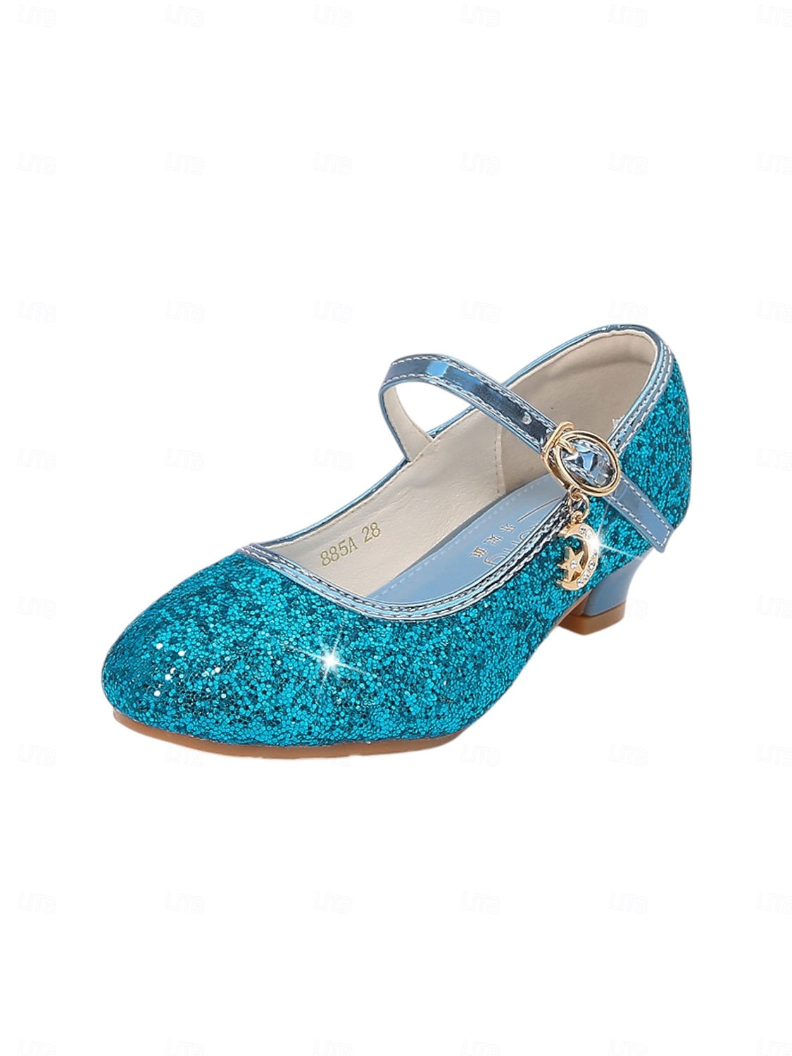 Pantofi Mary Jane cu sclipici pentru fetițe, cu toc jos, față strălucitoare și curea cu cataramă sigură, pantofi eleganți în stil prințesă pentru fete, pantofi perfecți pentru fetițe de nuntă și 2026 - $32.99 –P9