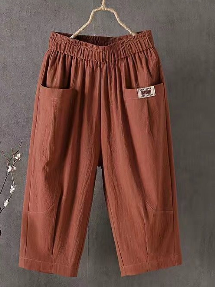 Per donna Pantaloni capri Pantaloncini Estivi Shorts da Spiaggia Pantaloncini larghi Vacanza Moda Streetwear Lunghezza al polpaccio Vita Alta Semplice Tasca Fascia Elastica Comodità Asciugatura del 2026 a $21.99 –P7