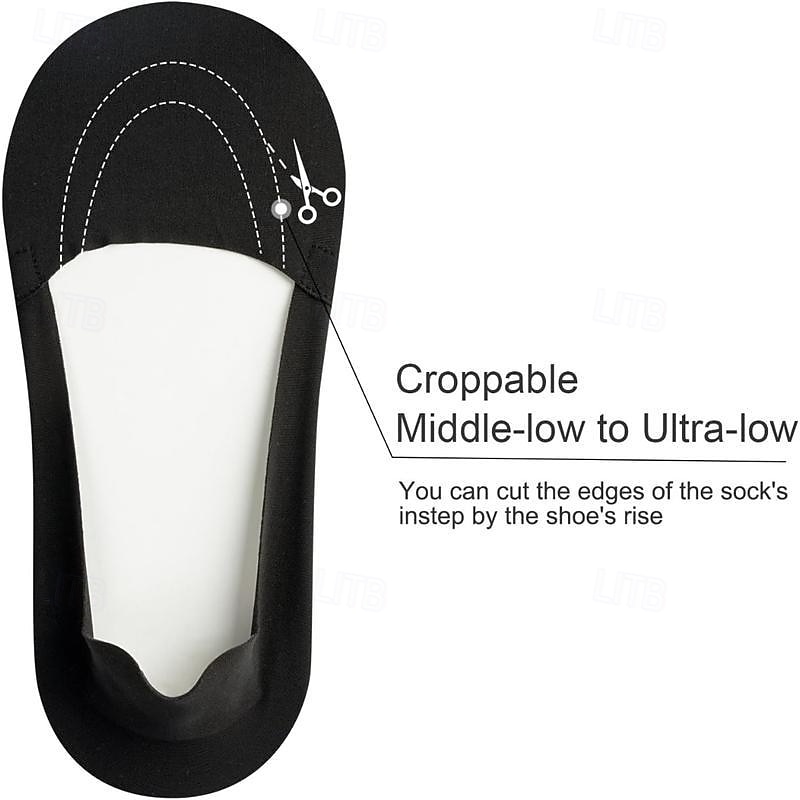 6 Pair Thin No Show Socks Womens Nylon Non Slip Low Cut Invisible Liner Footies Thin Silk Socks for Flats Loafers Lightweight 2026 - $5.99 –P3