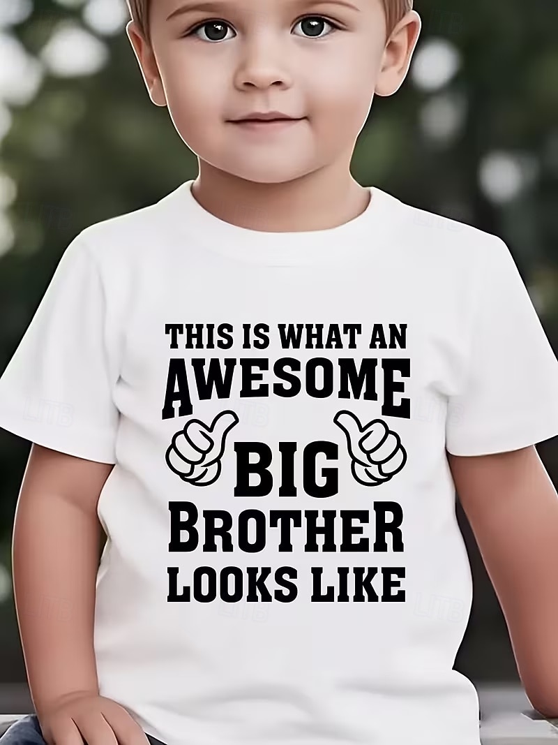 Jongens 3D Grafisch Brief T-shirt Korte mouw 3D-afdrukken Zomer Lente Sport Modieus Streetwear Kinderen 4-12 jaar Strakke ronde hals Casual Dagelijks Buiten Normale pasvorm 2026 - $18.99 –P5