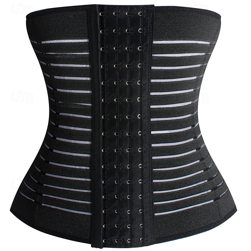 Women's Shapewear Waist Trainer Casual Pure Color Elastic Waist Daily Sleeveless Black Beige Summer Spring Fall Winter Slim 2026 - $14.99 –P1
