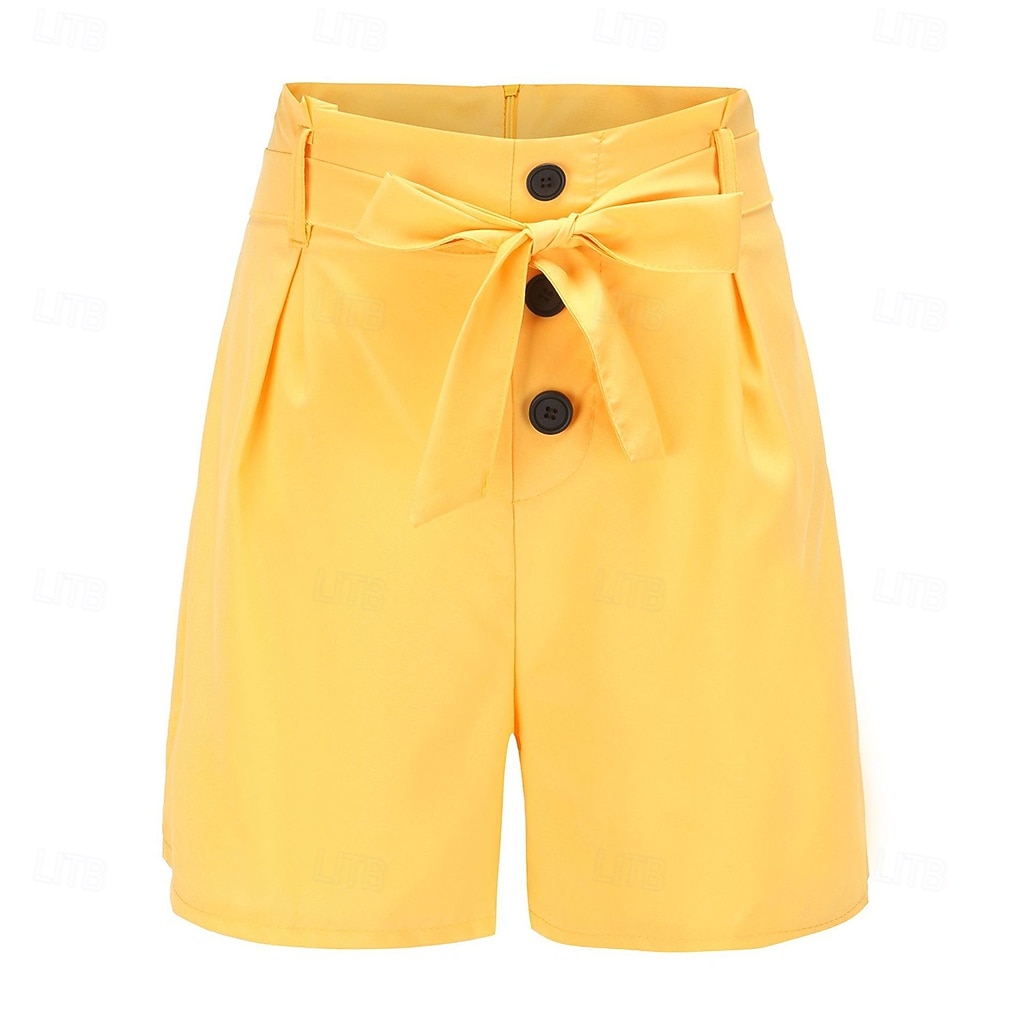 Damen Shorts Sommerhose Sommershorts Strandshorts Urlaub Mode Alltagstauglich Kurz Hohe Taille Einfarbig Einfach Kordelzug Reißverschluss Komfort Schnelltrocknend Weich Mikroelastisch Streetwear 2026 - $24.99 –P6