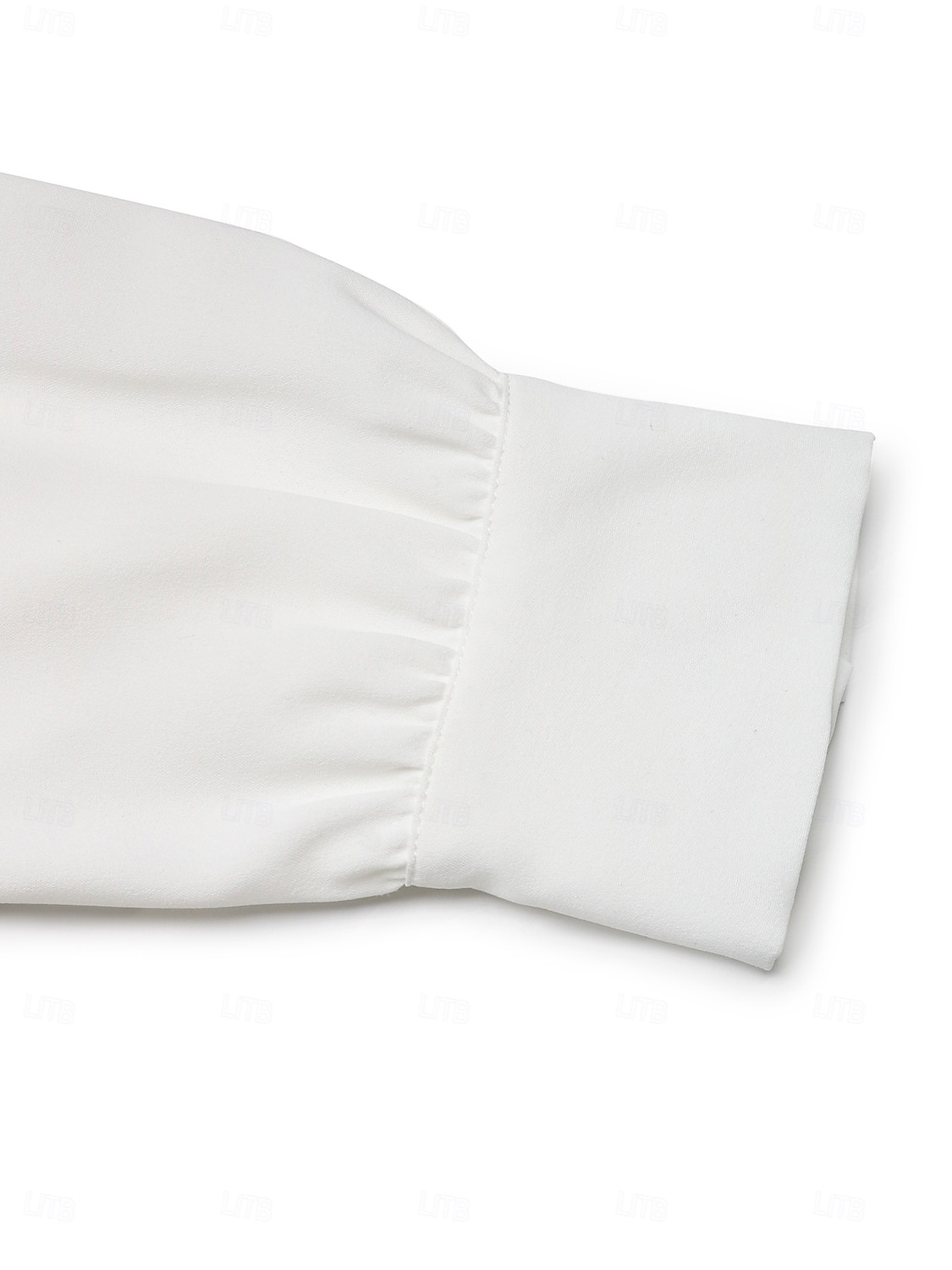 2026年 女性用 ドレスシャツ ボタンアップシャツ ブラウス スパンコール ボタン エレガント スタイリッシュ レトリ／ヴィンテージ 長袖 シャツカラー レギュラートップス 日常 お出かけ パーティー衣装 ホワイト 春 秋  コレクション – $37.99 –P5